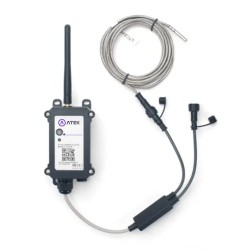 ATEK LoRaWAN Ultra Low Temperature Transmitter, -196°C to 150°C, 5-Year Battery